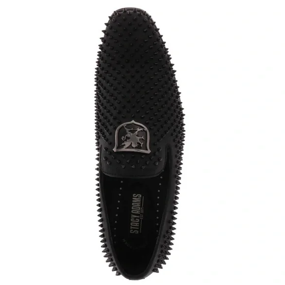 Stacy Adams Sabre (Men's) Black Slip-In Shoes Size 9.5 - Picture 2 of 6